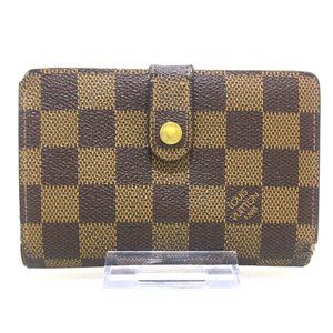 LOUIS VUITTON Porte Monnaie Billets Viennois Damier Bifold Wallet N61664 Brown